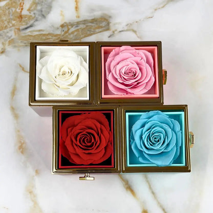 Eternal Rose Box & Personalized Necklace