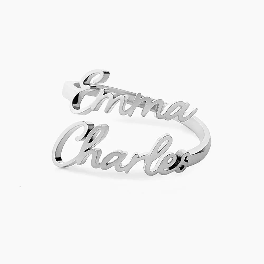 Personalised Two or Three Name Ring