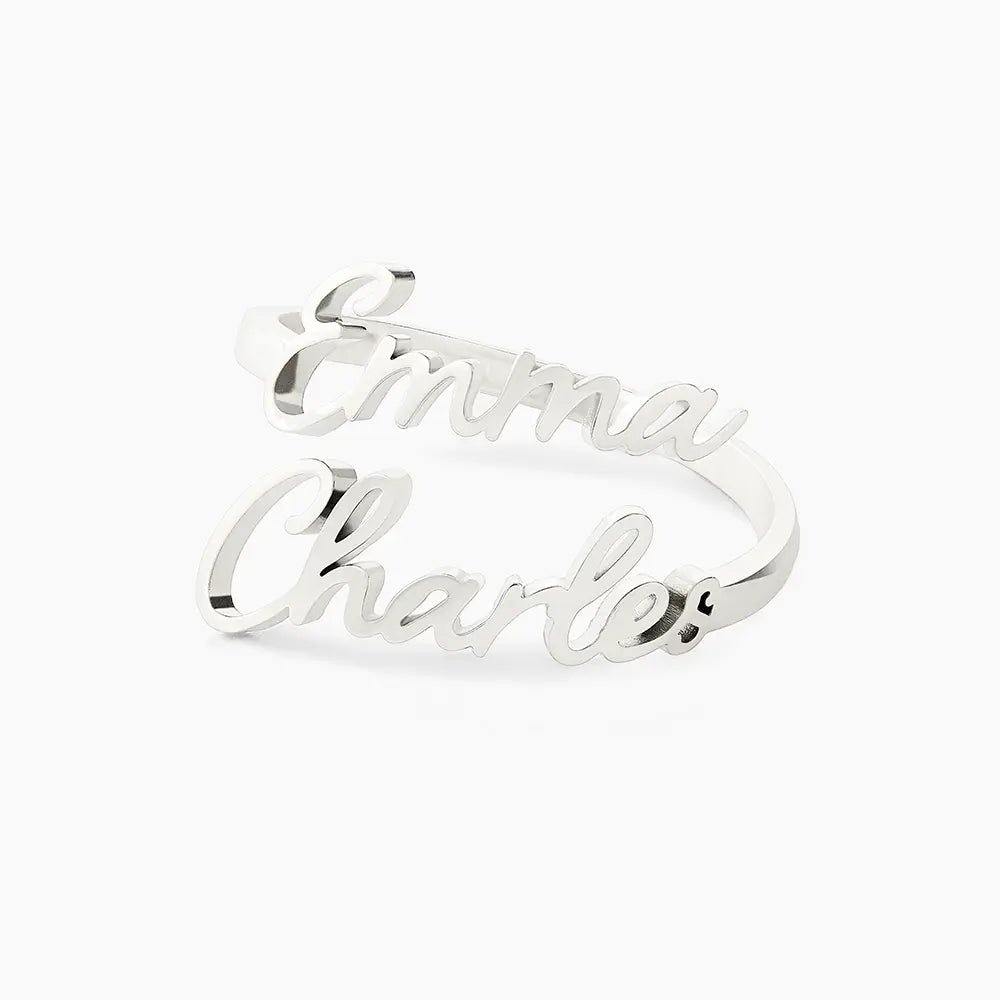 Personalised Two or Three Name Ring