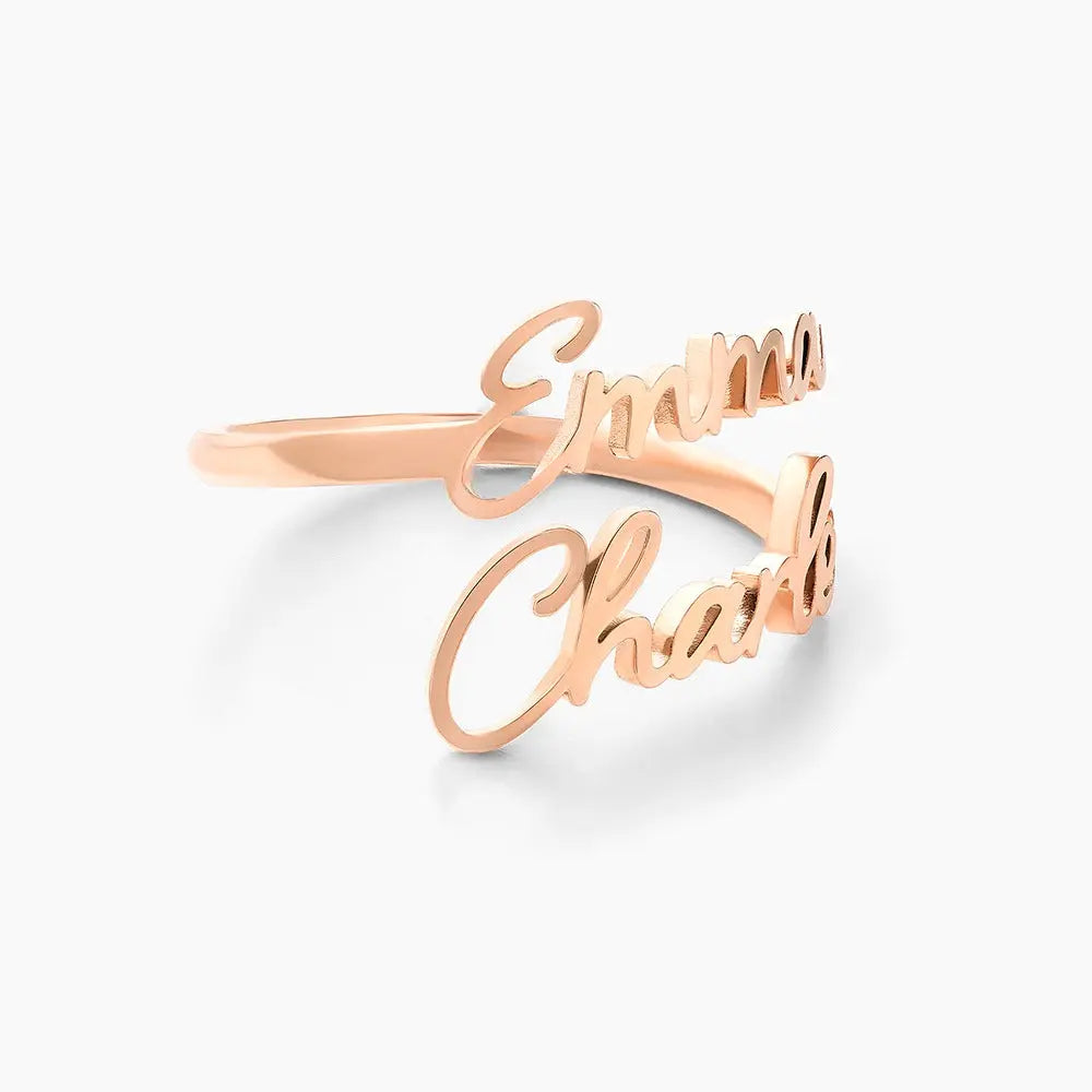 Personalised Two or Three Name Ring