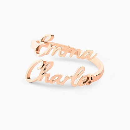 Personalised Two or Three Name Ring